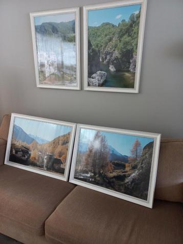 Grote fotolijsten, 4 stuks  beschikbaar voor biedingen