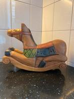 Houten schommel paard 34 x 26 cm, Antiek en Kunst, Kunst | Beelden en Houtsnijwerken, Ophalen of Verzenden