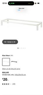Onderstel Ikea Kallaxkast wit - heel kort gebruikt, Ophalen, 50 tot 100 cm, Zo goed als nieuw, Minder dan 100 cm