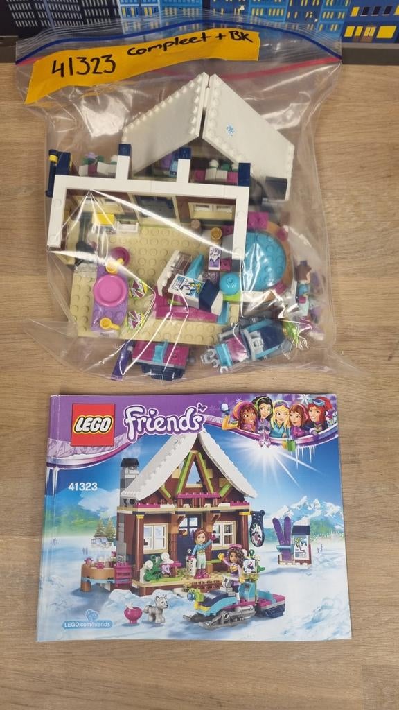 LEGO Friends 41323 Wintersport Chalet - Complete Set, Ophalen of Verzenden, Zo goed als nieuw, Complete set, Lego
