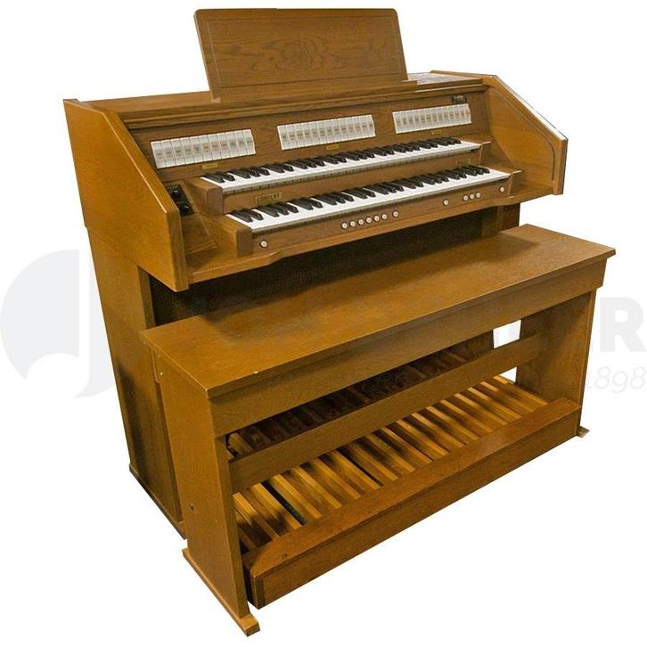 Content D4330 Occasion Orgel Donker Eiken, Muziek en Instrumenten, Orgels, Gebruikt, Orgel, 2 klavieren, Ophalen of Verzenden