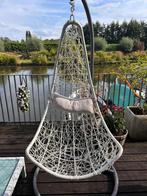 Witte hangstoel met grijs frame – Intratuin, Ophalen, Gebruikt, Metaal, Verstelbaar