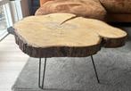 Boomstam salontafel, Huis en Inrichting, Tafels | Salontafels, Ophalen, 50 tot 100 cm, Zo goed als nieuw, Minder dan 50 cm