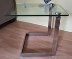 Vintage Gebra Bijzettafel Van Glas, 50 tot 100 cm, 50 tot 75 cm, Rechthoekig, 50 tot 100 cm