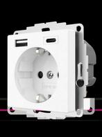 Inbouw stopcontact 2USB wit mat NIEUW, Ophalen of Verzenden, Nieuw, Stopcontact