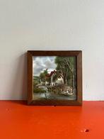 Mosa tegel met landelijke landschap, Ophalen of Verzenden