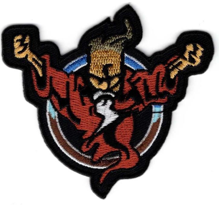 Thunderdome stoffen opstrijk patch embleem, Verzamelen, Muziek, Artiesten en Beroemdheden, Nieuw, Kleding, Ophalen of Verzenden