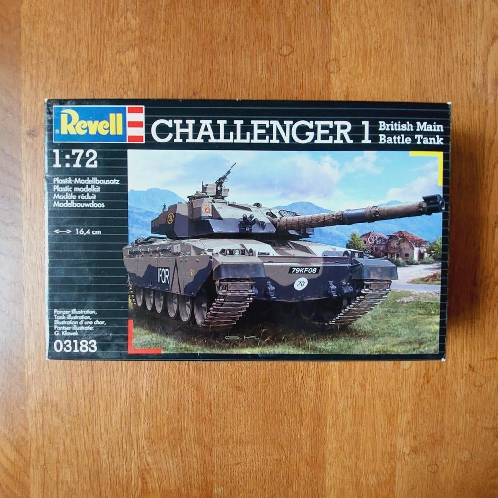 Revell Challenger 1 Tank - Zo goed als nieuw, compleet, Revell, Ophalen of Verzenden, Zo goed als nieuw, Tank