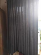 Grijze overgordijnen, Huis en Inrichting, Stoffering | Gordijnen en Lamellen, Ophalen of Verzenden, Zo goed als nieuw, 200 cm of meer