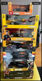 Serie van 7 st Max Verstappen Red Bull Burago auto’s Jumbo, Jumbo, Ophalen of Verzenden