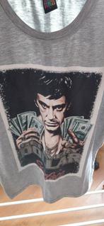 Scarface T-shirt - Grijs - Maat M, Maat 48/50 (M), Grijs, Gedragen, Music and Lights