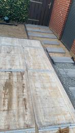 Steen schotten   Lariks hout.  2 stuks.   120-0,65., Tuin en Terras, Ophalen of Verzenden, Gebruikt, Hout