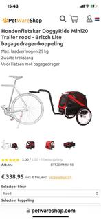 DoggyRide Mini fietskar slechts paar keer gebruikt!, Hondenkar, Opvouwbaar, Zo goed als nieuw, Ophalen