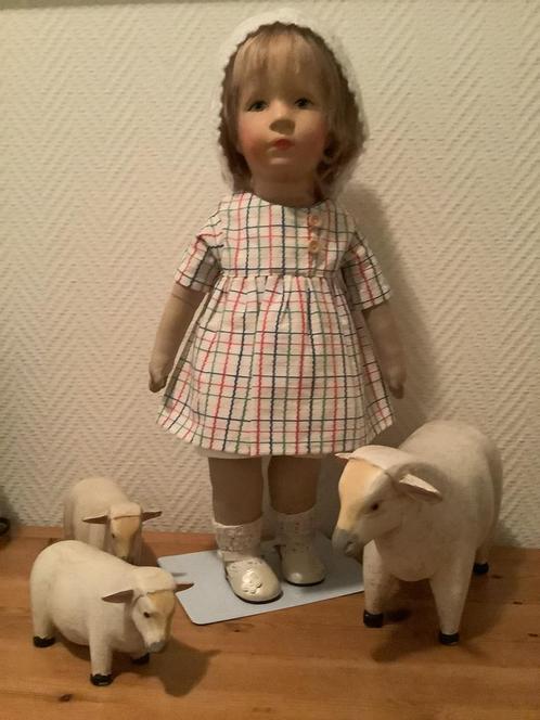 Antieke Kathe Kruse 49 cm., Verzamelen, Poppen, Zo goed als nieuw, Pop, Ophalen of Verzenden