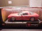 Corvette c5 rood, Ophalen of Verzenden, Bburago