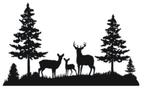 auto bus camper caravan sticker herten landschap, The River House, Info@theriverhouse.nl, Nieuw, Ophalen of Verzenden