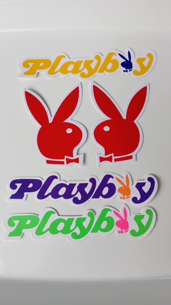 5 vintage Playboy Bunny stickers / 2 verschillende sets, Verzamelen, Stickers, Nieuw, Merk, Ophalen of Verzenden