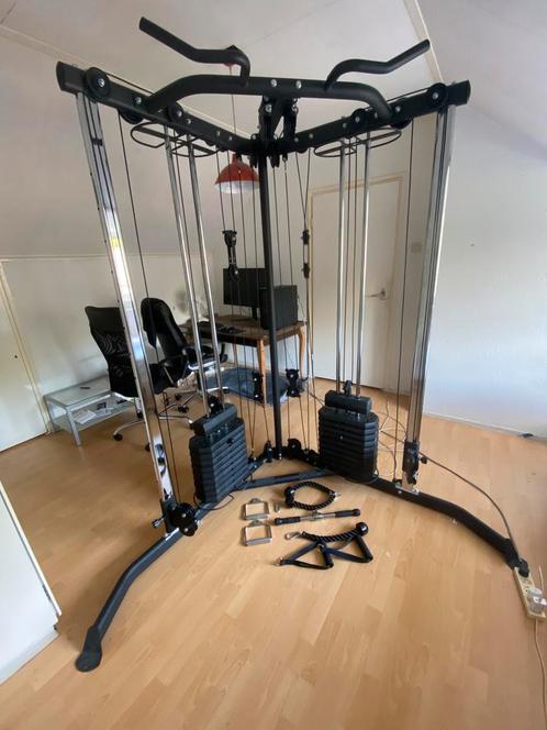 Kabelmachine met 1 jaar garantie | Focus Fitness Unit 5, Sport en Fitness, Fitnessapparatuur, Zo goed als nieuw, Krachtstation