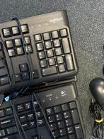 Partij Toetsenborden & Muizen (Logitech, HP & Dell), Computers en Software, Toetsenborden, Gebruikt, Logitech, Ophalen of Verzenden
