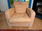Linteloo fauteuil, nubuckleer, Huis en Inrichting, Ophalen, Gebruikt