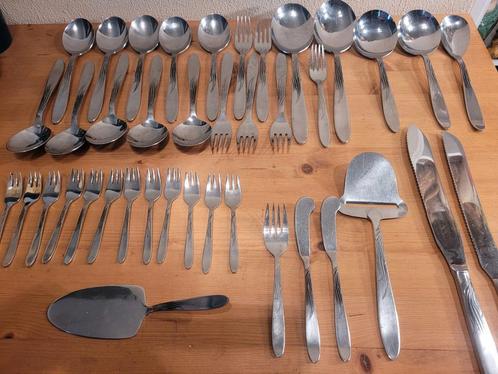 vintage bestek Gero zilmeta 520 vlammetje tango gebaksvorkje, Huis en Inrichting, Keuken | Bestek, Gebruikt, Los bestek, Rvs of Chroom