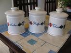 Boerenbont voorraadpotten koffie/thee/suiker Boerenbond, Gebruikt, Overige typen, Ophalen of Verzenden, Aardewerk