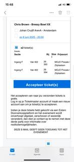 Chris Brown ticket 8 juni, Eén persoon, Juni