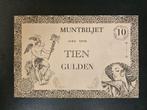 Nederland Tekenschool muntbiljet 10 gulden, Postzegels en Munten, Bankbiljetten | Nederland, Ophalen of Verzenden, 10 gulden, Los biljet
