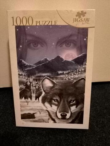 Legpuzzel 1000 stukjes - Wolf beschikbaar voor biedingen