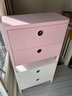 Busunge ikea ladekast roze en wit, Ophalen, Gebruikt, Minder dan 50 cm, Minder dan 90 cm