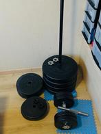 Bench press met gewichten en stangen, Ophalen, Gebruikt, Krachtstation, Armen