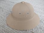 Safarihelm tropenhelm pith helm vintage! us? uk? fr?, Ophalen of Verzenden, Overige soorten, Overige gebieden, Helm of Baret