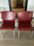 2 Leolux Myto eetkamerstoelen, Huis en Inrichting, Stoelen, Ophalen, Gebruikt, Twee, Metaal