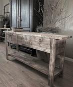~Stoer Sober Landelijk Houten Sidetable/Wandtafel~, Ophalen of Verzenden, Zo goed als nieuw