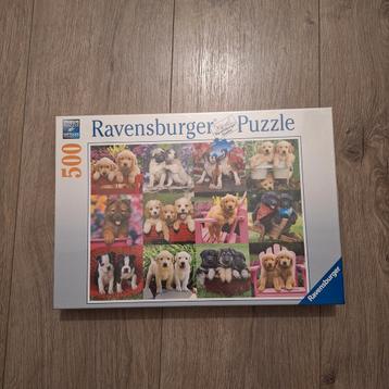 Ravensburger puzzel 500 stukjes Puppy Honden puzzel beschikbaar voor biedingen