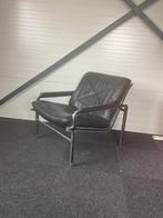 Strasse International Andre VandenBeuck Aluline 1960, Huis en Inrichting, Fauteuils, Ophalen, Gebruikt, Minder dan 75 cm, Leer