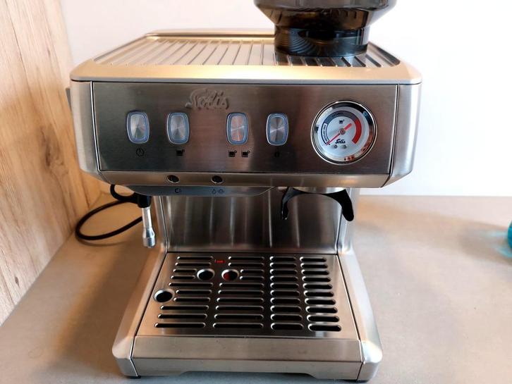 Solis Espressomachine Grind & Infuse Compact 1018, Witgoed en Apparatuur, Koffiezetapparaten, Zo goed als nieuw, Espresso apparaat
