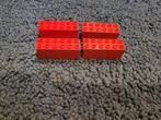 Partij S206=4x rode Lego trein gewichten, Lego, Lego, Gebruikt, Lego