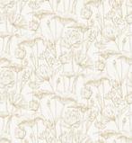 Behang Masureel Gold (Lotus, Zoom), Huis en Inrichting, Stoffering | Behang, Ophalen of Verzenden, Minder dan 10 m², Wit