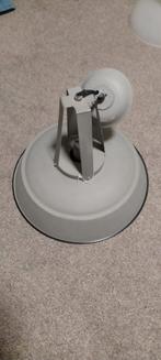 Industriële hanglamp 45 cm, mat grijs, Huis en Inrichting, Ophalen, Zo goed als nieuw, Metaal of Aluminium, Vintage