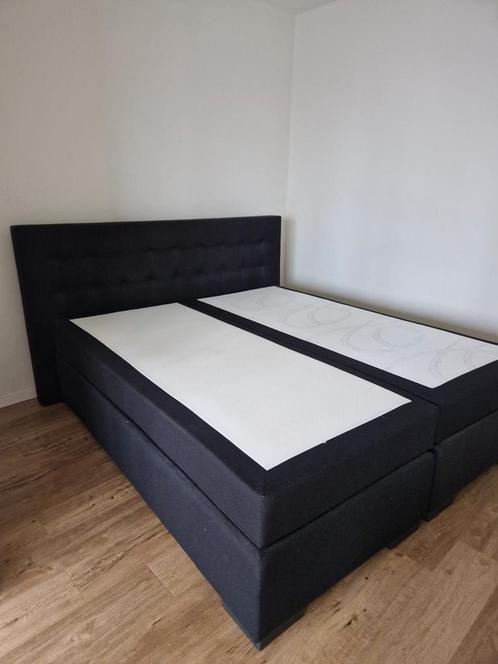Boxspring Haco 180x200 cm, Huis en Inrichting, Slaapkamer | Boxsprings, Gebruikt, 180 cm, 200 cm, Tweepersoons, Grijs, Ophalen