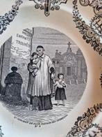 3 antieke gien bordjes, Ophalen of Verzenden