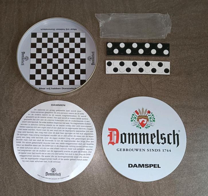 Vintage Dommels Damspel, Verzamelen, Biermerken, Zo goed als nieuw, Dommelsch, Ophalen of Verzenden