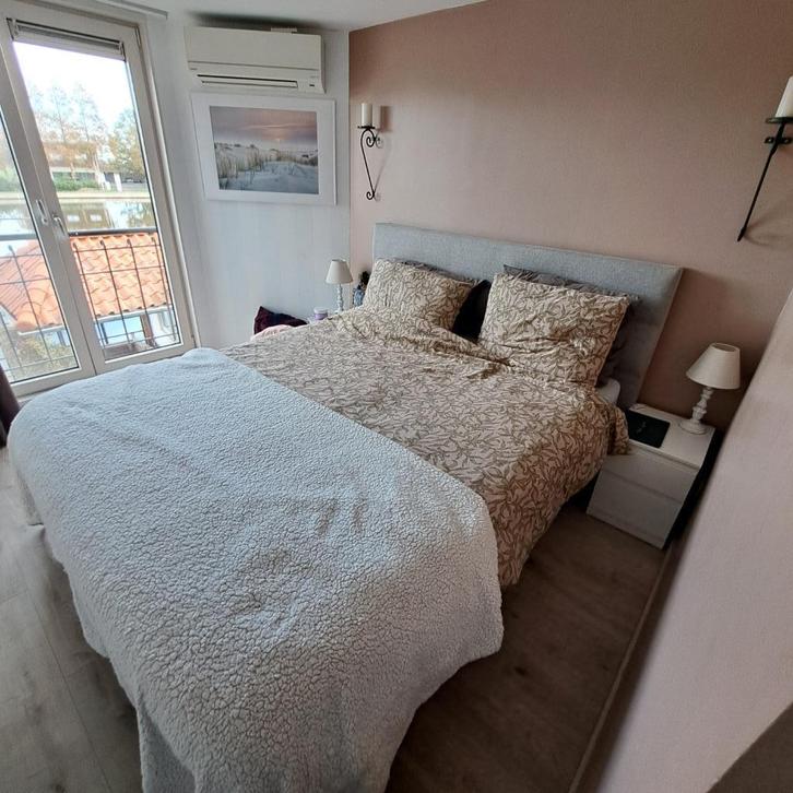 gratis af te halen bed Karlsson Boxspring 160 * 200, Huis en Inrichting, Slaapkamer | Boxsprings, Gebruikt, 160 cm, 200 cm, Tweepersoons