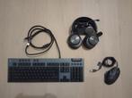 Logitech G815 keyboard + G502 muis + arctis Nova Pro headse, Gebruikt, Logitech, Ophalen of Verzenden, Bedraad