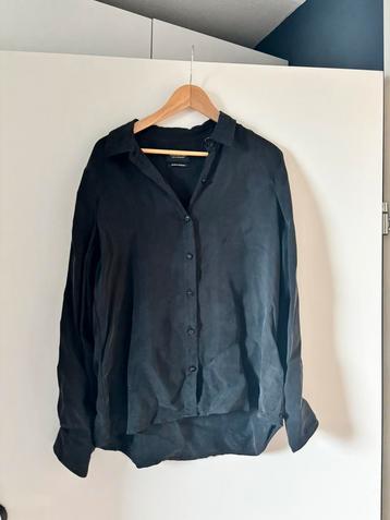 Maison scotsch zwarte blouse maat L beschikbaar voor biedingen
