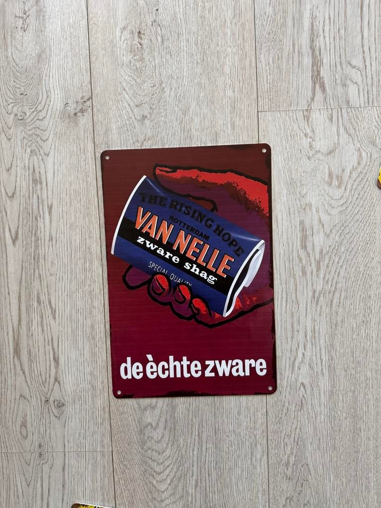Van Nelle Metalen Bord - 30x20 cm, Ophalen of Verzenden, Nieuw, Reclamebord