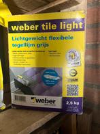 Weber flexibele tegelijm grijs 2,5 kg, Doe-het-zelf en Verbouw, Tegels, Wandtegels, Nieuw, Ophalen of Verzenden, 10 m² of meer