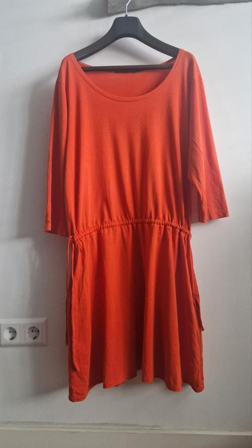 Zomerjurkje oranje rood Gundrun Sjöden, Kleding | Dames, Jurken, Zo goed als nieuw, Maat 38/40 (M), Rood, Boven de knie, Ophalen of Verzenden