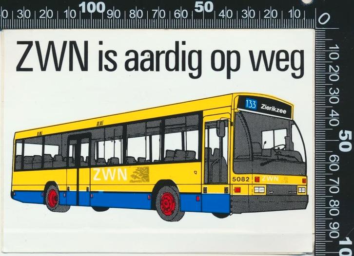 Sticker: ZWN - Is aardig op weg, Verzamelen, Stickers, Zo goed als nieuw, Bedrijf of Vereniging, Ophalen of Verzenden